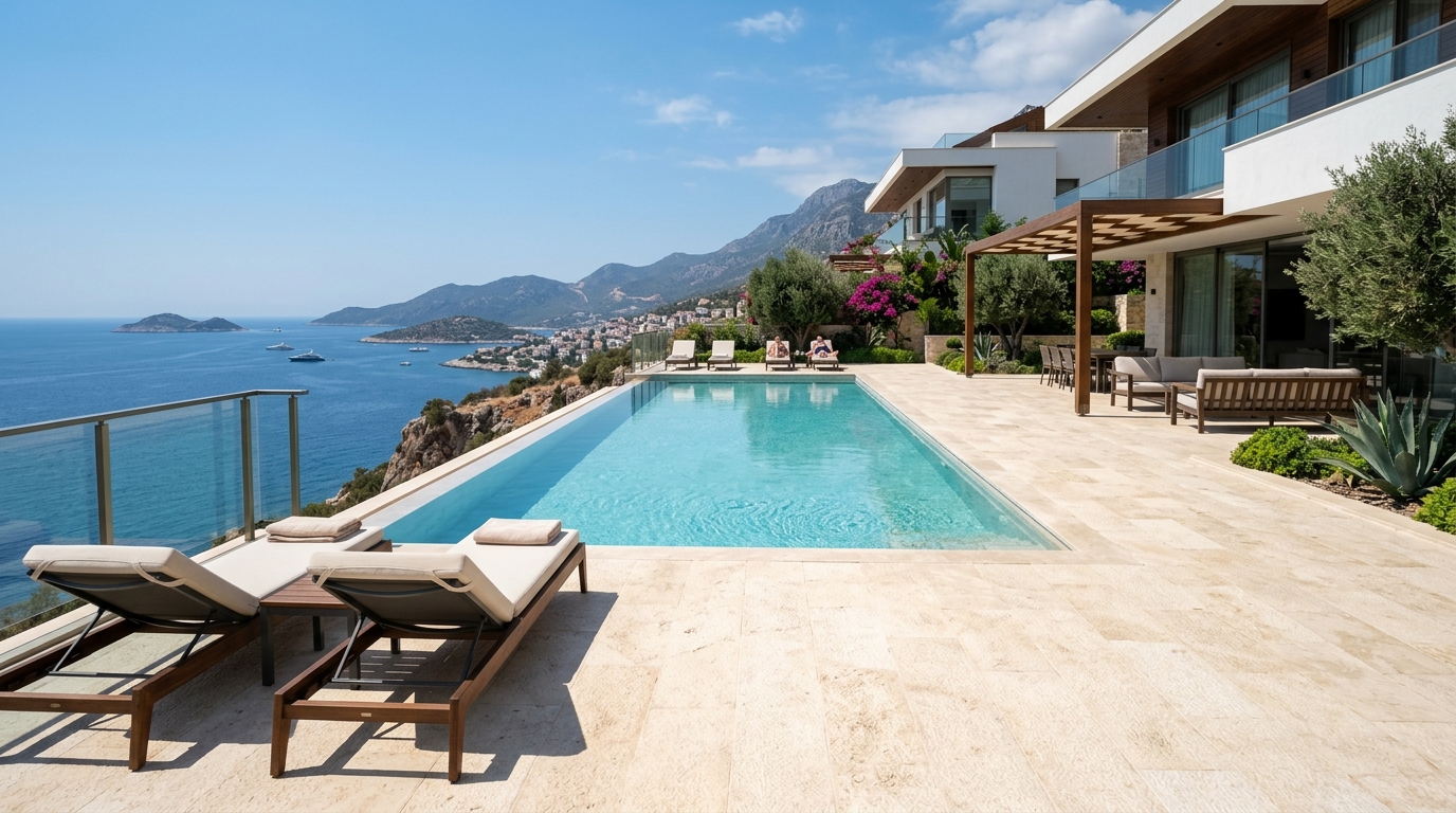 Villa Havuz Çevresi ve Dış Teras Döşemesi
